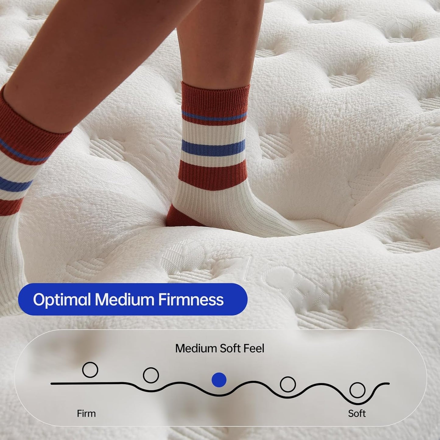 Twin Mattress,10 Inch Twin Size Mattresses in a Box,Memory Foam Hybrid Mattress , Individual Pocket Spring for Motion Isolation &Zoned Support & Pressure Relief,Medium Firm (Twin, 10, 0.0, Inches)