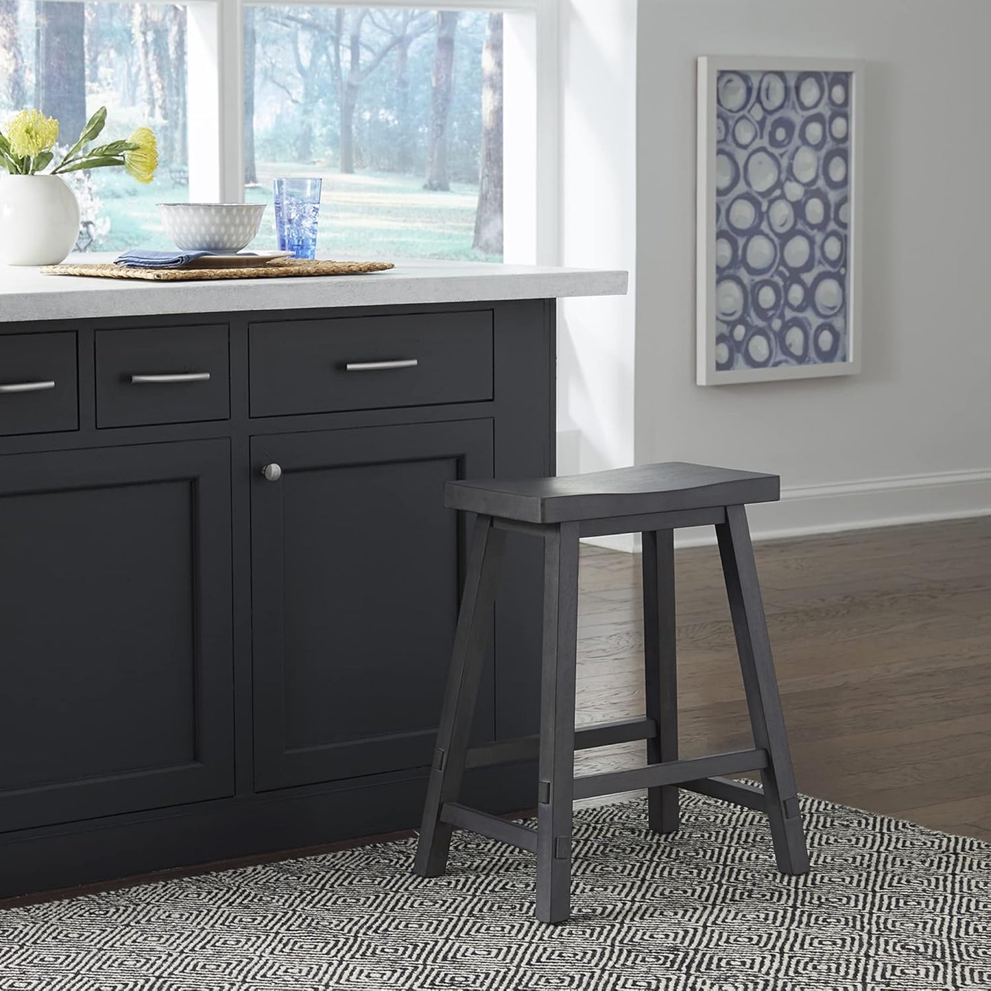 LIBERTY FURNITURE INDUSTRIES, INC. Creations II 24 Inch Sawhorse Counter Stool - Slate