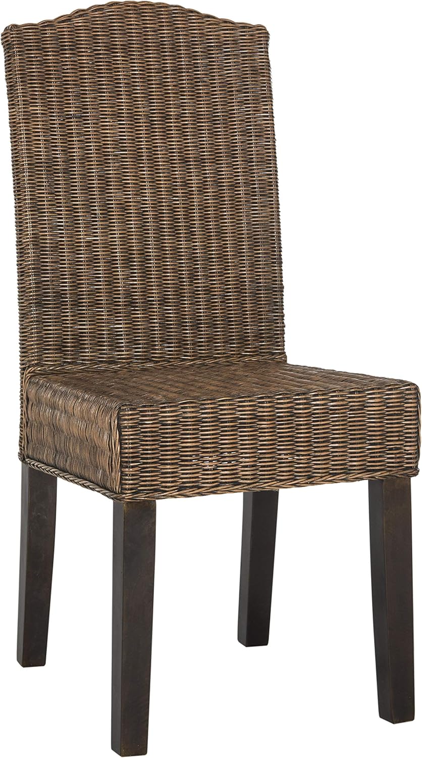 SAFAVIEH Home Collection Odette Grey Wicker Dining Chair