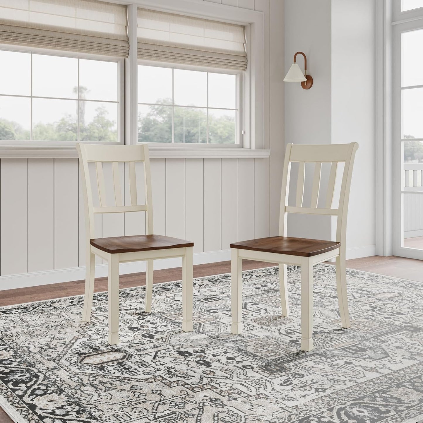 Signature Design by Ashley WhiteOwing Dining Chair, Brown/Cottage White