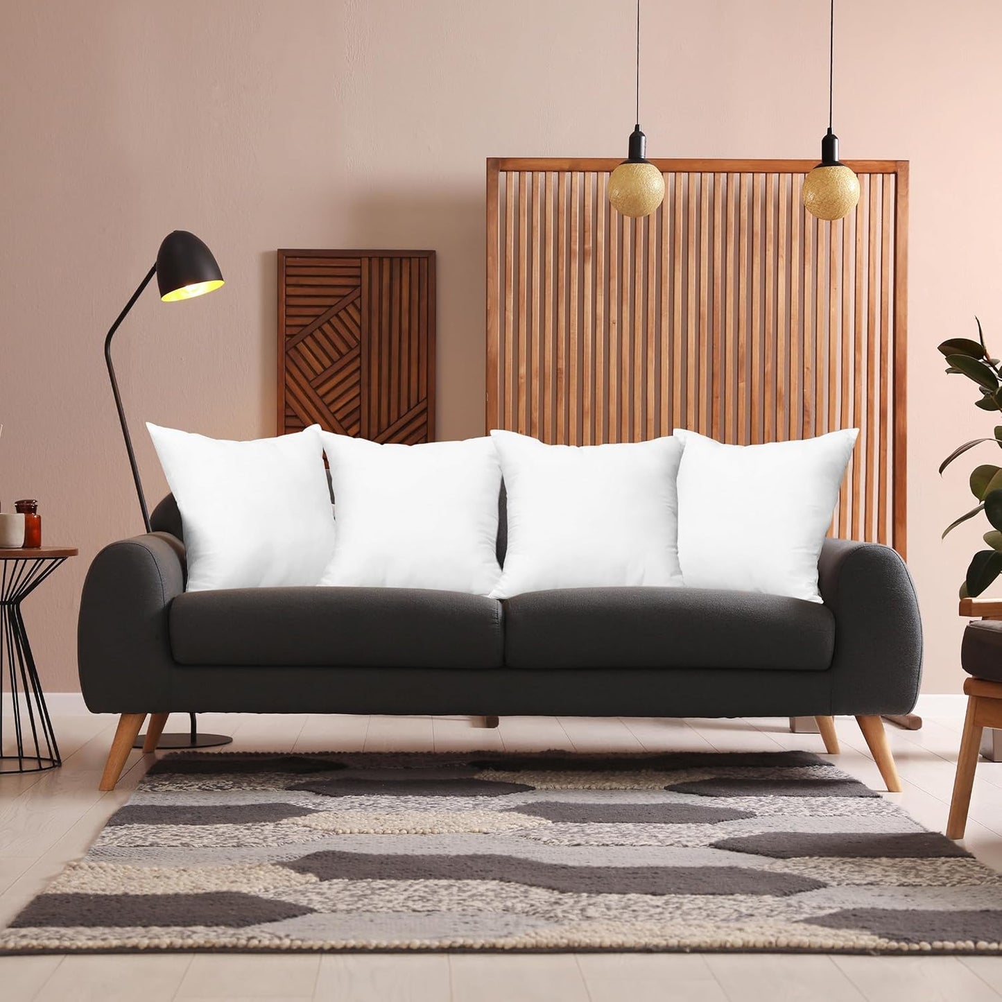 Utopia Bedding Throw Pillows Insert (Pack of 4, White) - 28 x 28 Inches Bed and Couch Pillows - Indoor Decorative Pillow