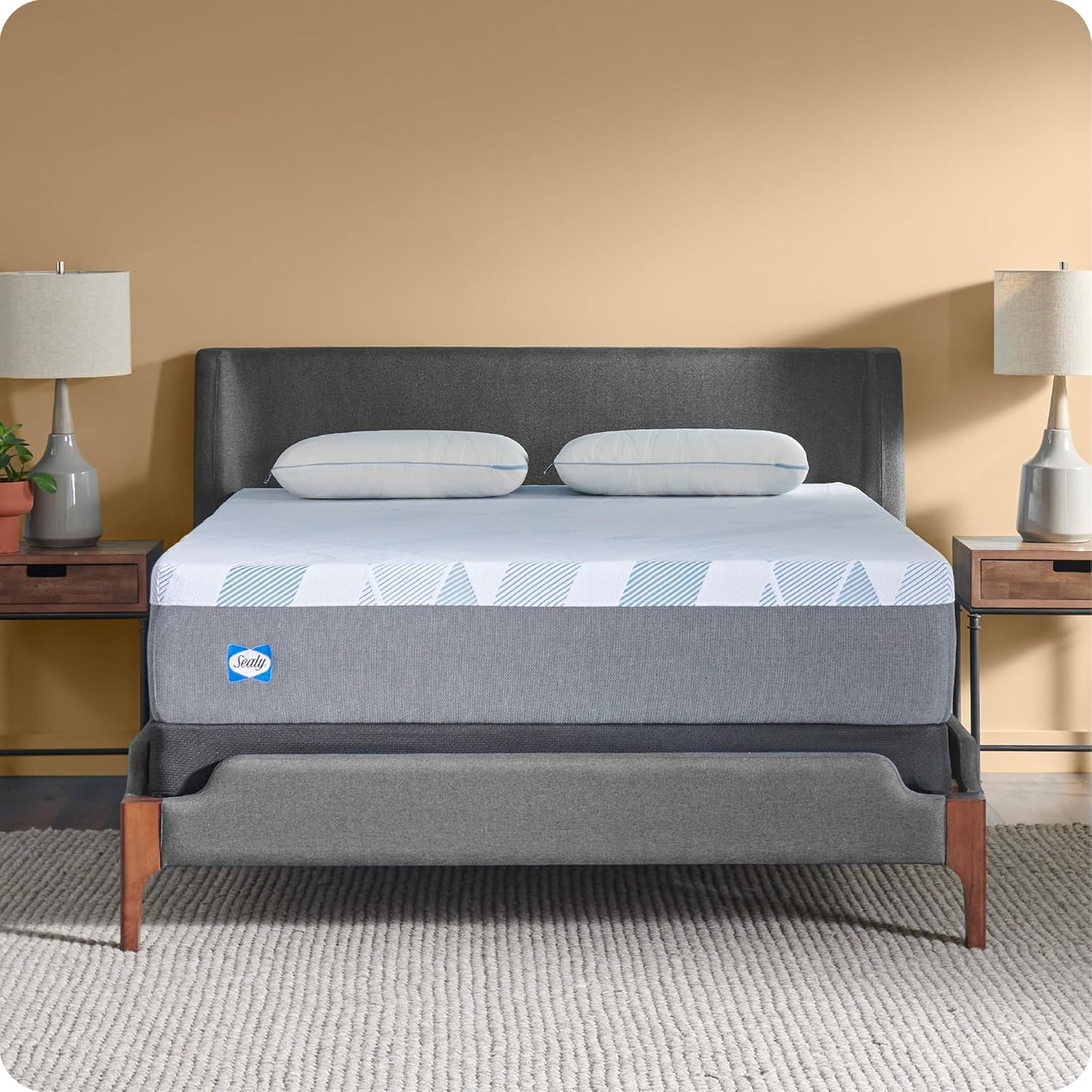 Sealy Dreamlife 12” Foam Mattress-in-a-Box, Twin, SealyComfort Gel Memory Foam, SealySupport Transition Foam, Surface-Guard Technology