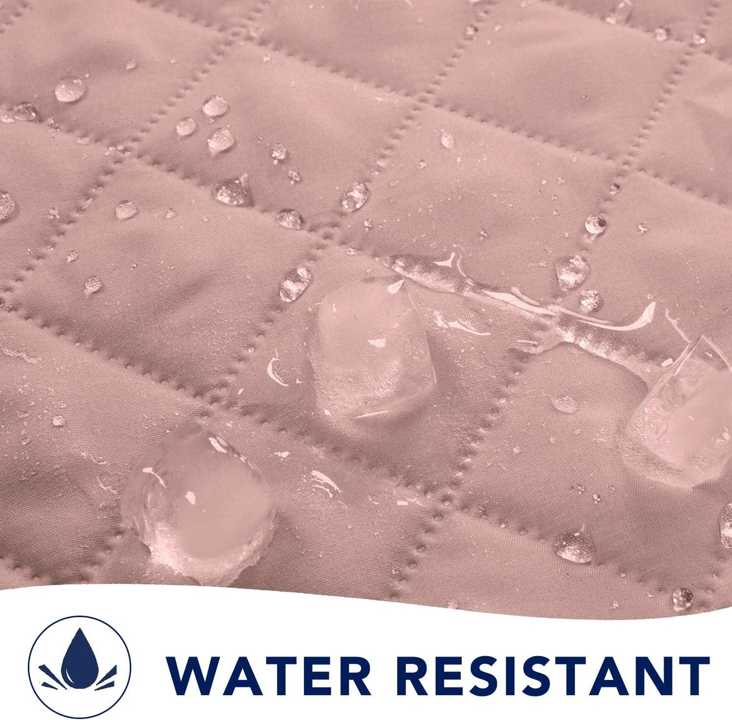 PureFit Reversible Sofa Couch Cover Water Resistant Couch Covers for 3 Cushion, Washable Furniture Cover with Non-Slip Foam and Adjustable Strap for Dogs, Pets (Oversized Sofa, Pink/Ivory)