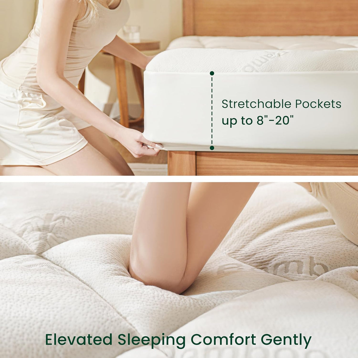 Love's cabin Twin XL Mattress Topper, Rayon Derived from Bamboo, 900 GSM Mattress Topper Pad College Dorm Size, Thick Pillow Top Mattress Pad for with 8"-20" Deep Pocket(39"x80")