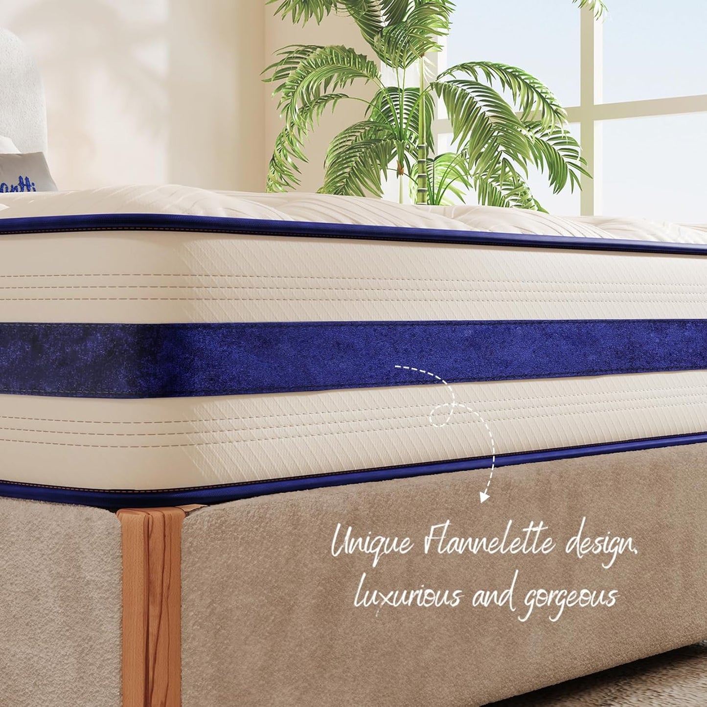 Twin XL Mattress 12 Inch-Hybrid Mattress in a Box-Individual Pocket Springs with Breathable Memory Foam College Dorm Room Essentials-Extra Long Twin Size Bed-Medium Firm Feel for Youth and Kids