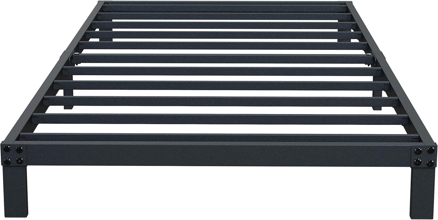 7 Inch XL Twin Bed Frames No Box Spring Need, Low Profile Metal Platform Twin XL Size Bed Frame, Heavy Duty Support Bedframes Twin XL, Easy Assembly