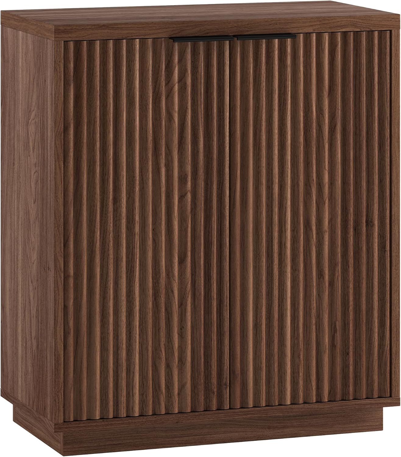 Henn&Hart 28" Wide Rectangular Accent Cabinet in Satin Walnut, for Home, Living Room, Bedroom, Entertainment Room, Office
