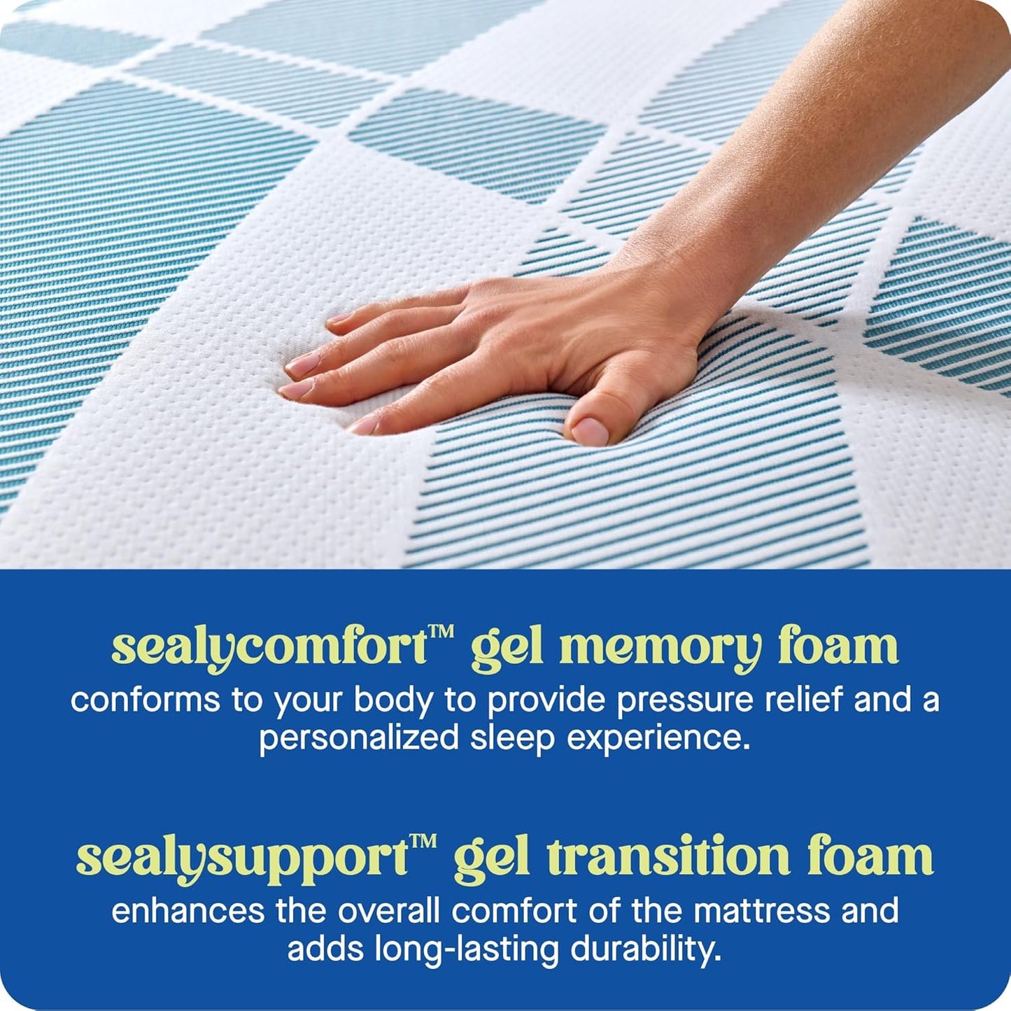 Sealy Dreamlife 10” Foam Mattress-in-a-Box, Twin, SealyComfort Gel Memory Foam, Surface-Guard Technology, 10 Year Limited Warranty, Made in The USA