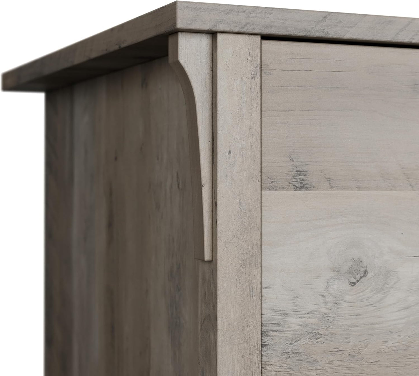 Bush Furniture Salinas 5 Shelf Bookcase in Driftwood Gray, Tall Bookshelf, Large Book Shelf for Living Room, Home Office, or Entryway