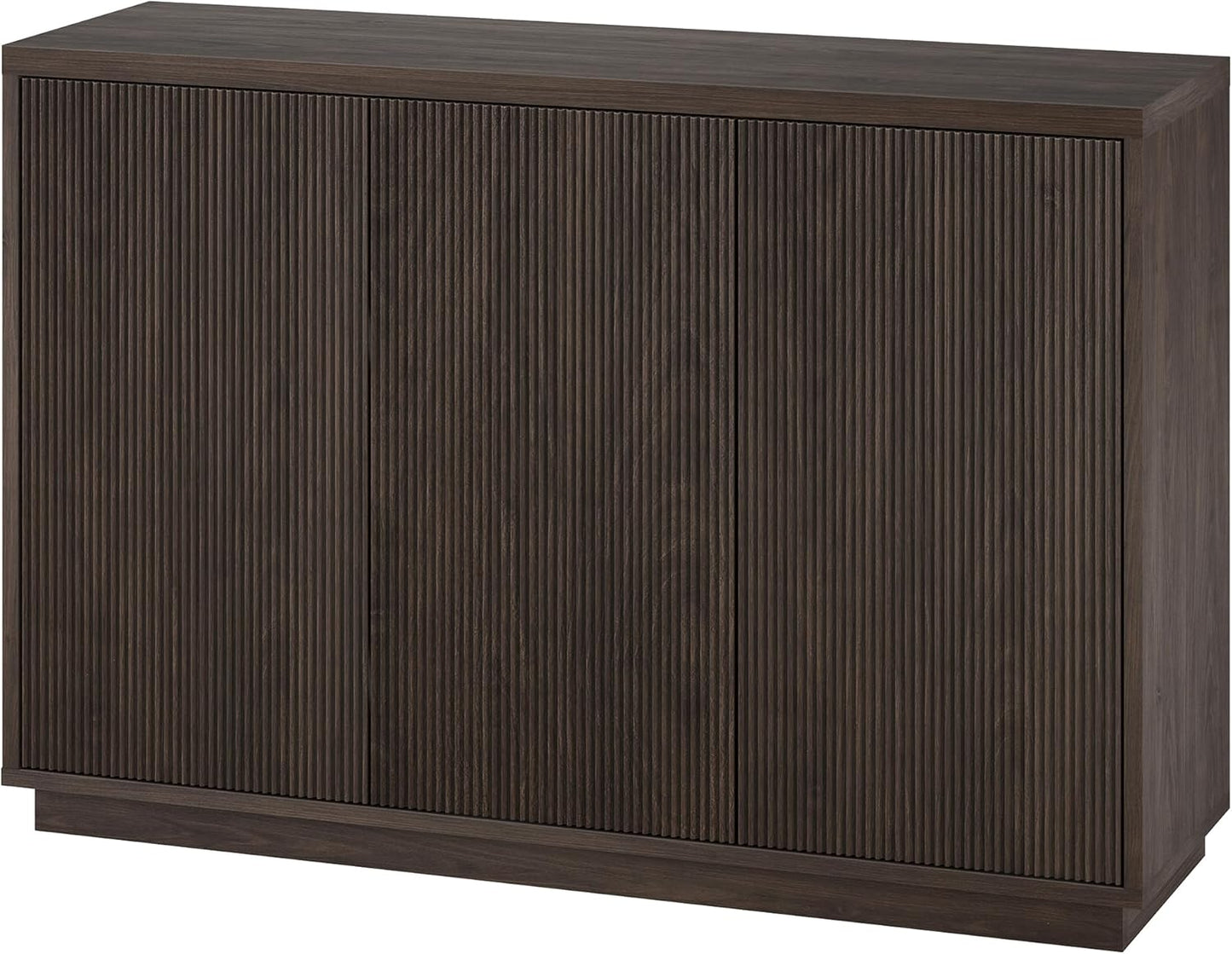 Henn&Hart 48" Wide Rectangular Buffet Table in Warm Brown, for Home, Living Room, Bedroom, Entertainment Room, Office