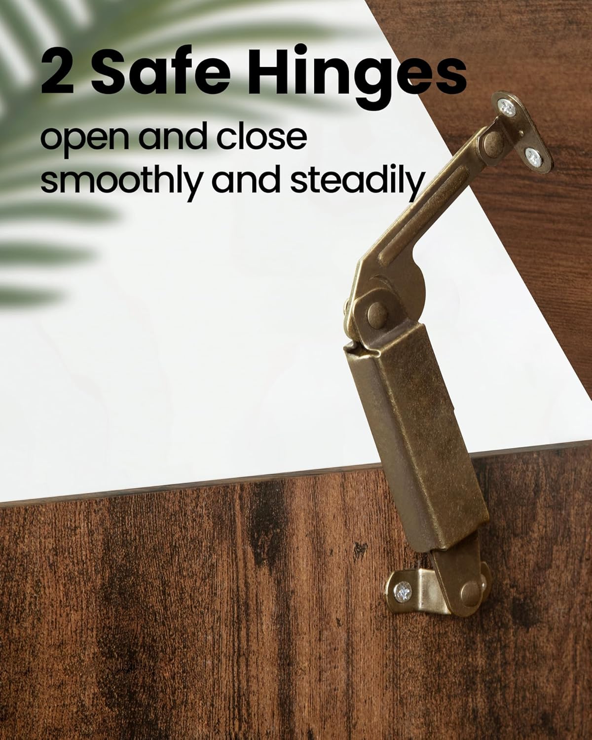 39.4" Storage Chest, Extra Large Storage Trunk with 2 Safety Hinges, Wooden Box Bench, Lift-Top Organizer Chest, Shoe Bench for Entryway, Bedroom, Living Room, Rustic Brown SB04501X