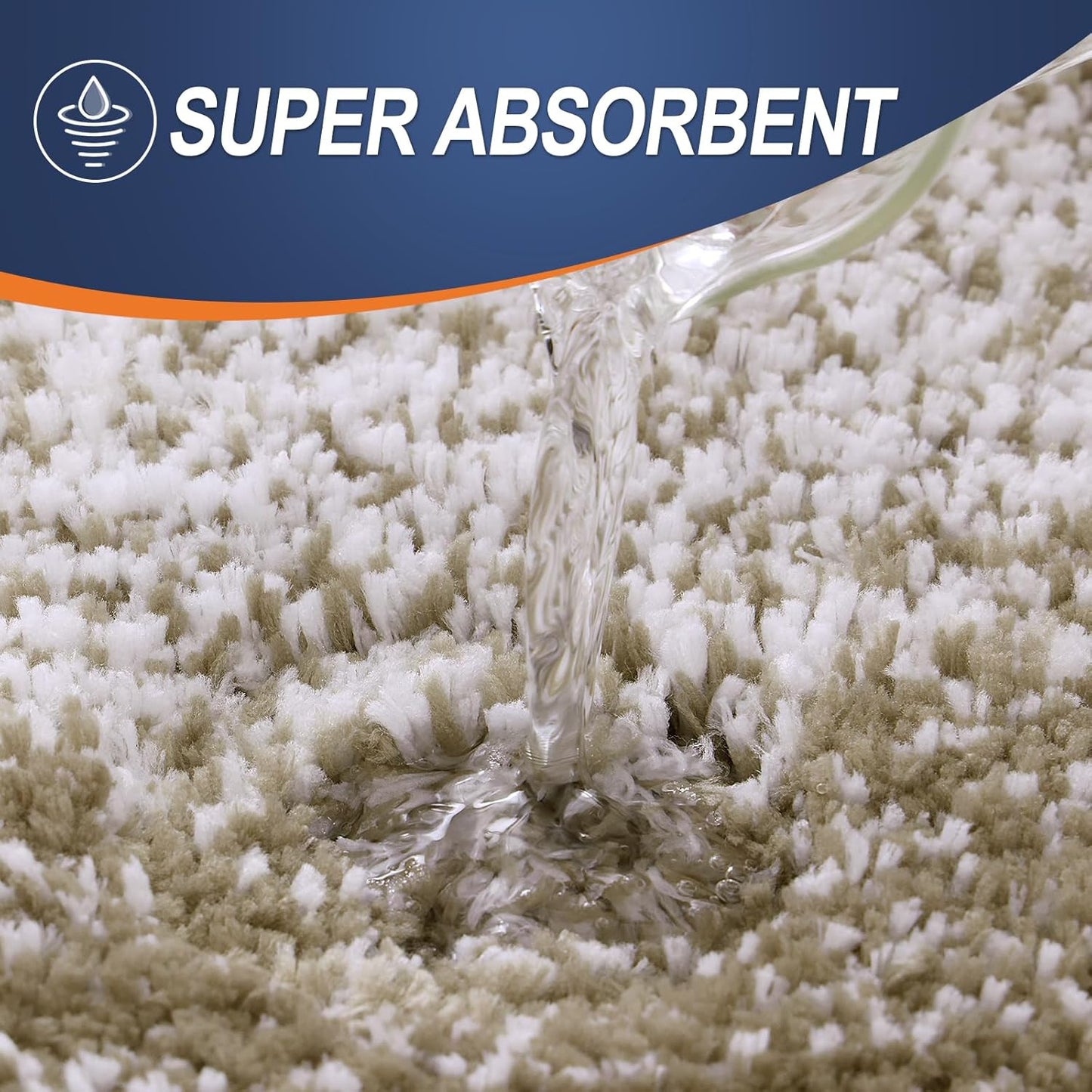 OLANLY Bathroom Rugs Mat 24x16, Extra Soft Absorbent Microfiber Bath Rugs, Rubber Backing, Quick Dry, Machine Washable Bath Mats for Bathroom Floor, Tub and Shower, Home Decor Accessories, Coffee