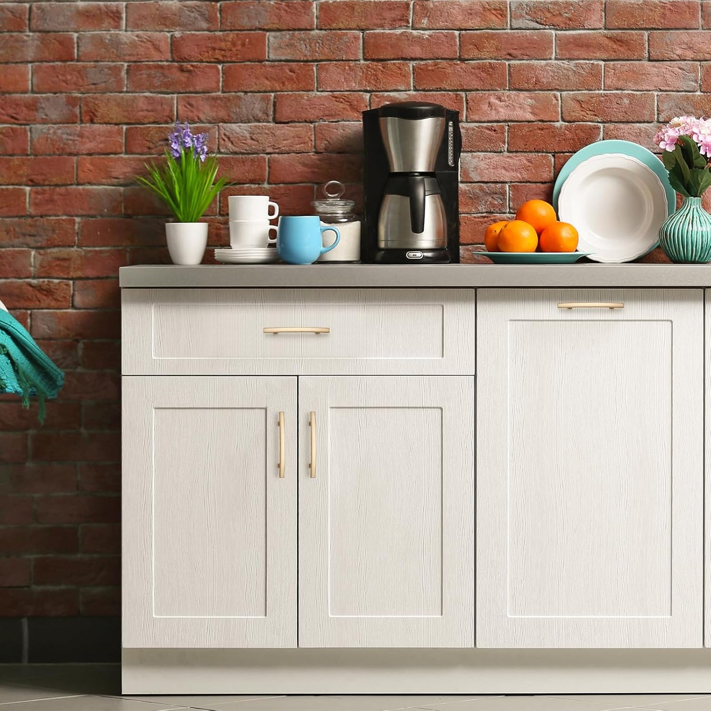 15 Pack Cabinet Handles 3.75" Hole Center - Curved Cabinet Pulls Champagne Bronze Drawer Pulls for Kitchen Cupboard Solid Handles for Dresser Drawer Arch Closet Hardware