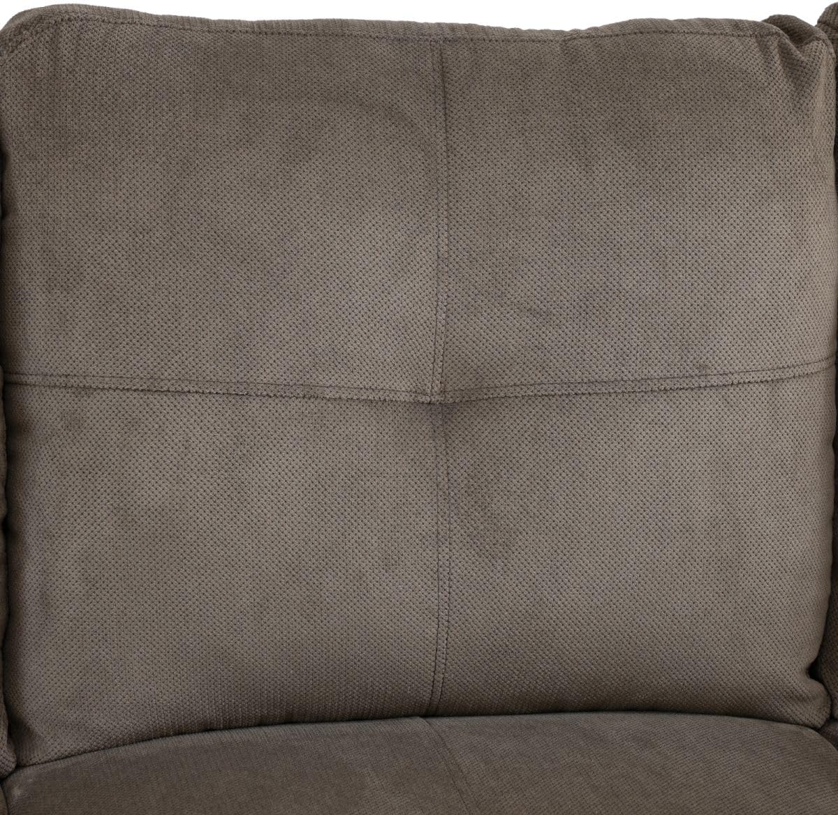 Brown L-Shaped 3-Piece Corduroy Sofa with Storage Ottoman Set, Sectional Couch Sofa Set for Living Room, Office, Small Space