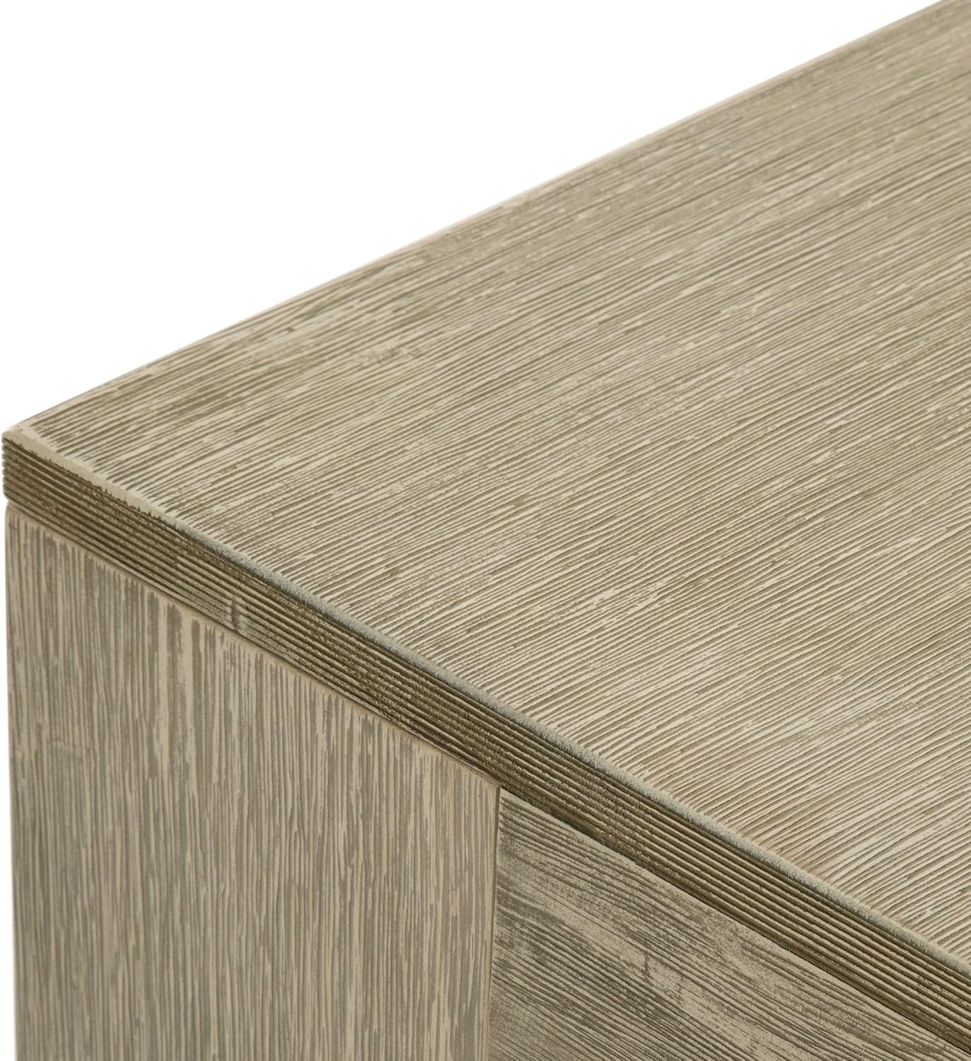 Plank+Beam Modern Rectangular Coffee Table, 40", Rectangle Coffee Table for Living Room, Mini Center Tables for Small Spaces, Small Living Space Tea Table, Seashell Wirebrush