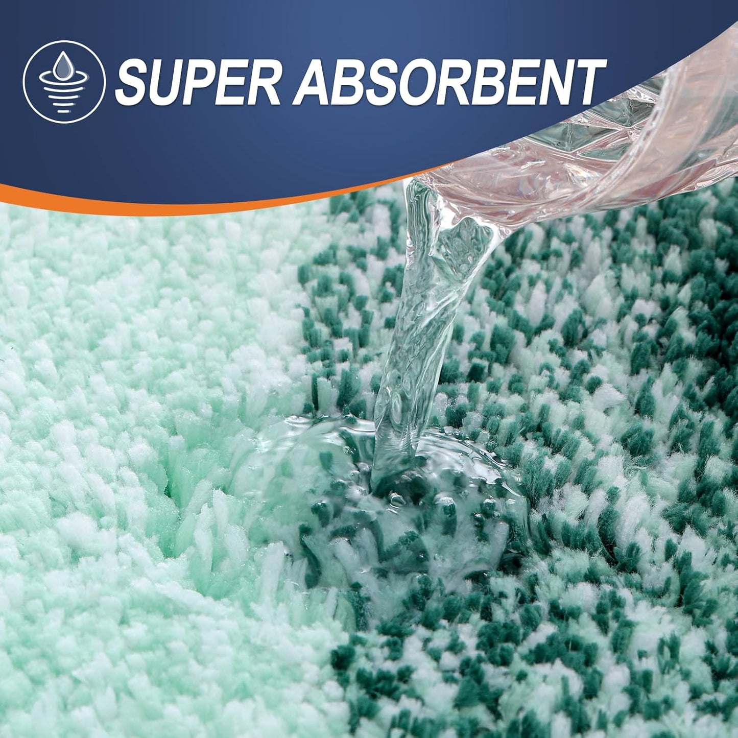 OLANLY Bathroom Runner Rugs 59x24, Extra Soft Absorbent Microfiber Bath Rugs, Rubber Backing, Quick Dry, Washable Bath Mats for Bathroom Floor, Tub and Shower, Home Decor Accessories, Blackish Green