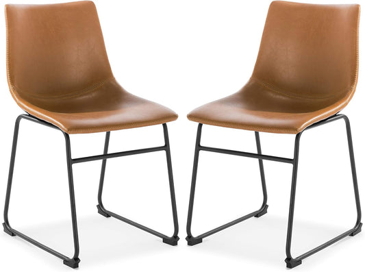 EdgeMod Brinley Dining Chair in Tan (Set of 2)
