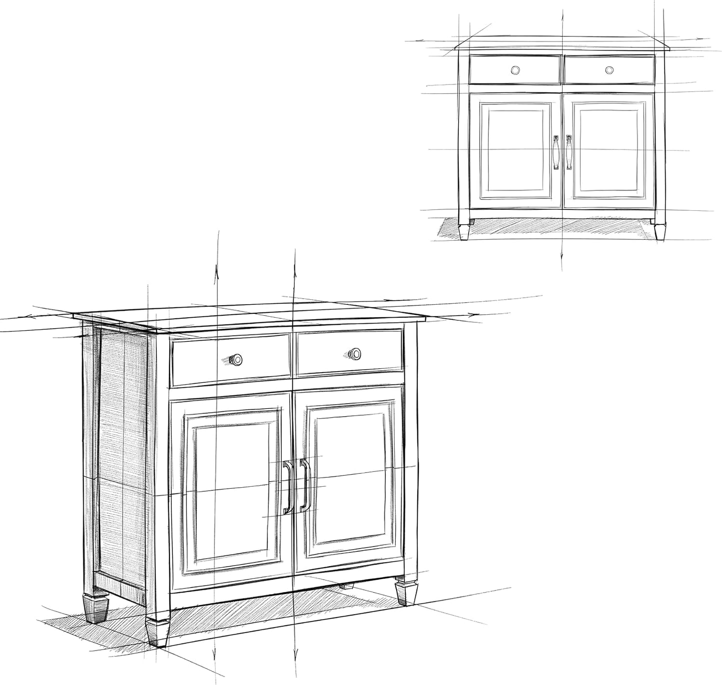 SIMPLIHOME Connaught 40-inch Wide Solid Wood Storage Cabinet in White for Entryway, Living Room, Organizer for Hats, Gloves, Shoes, Keys, Slim Design, Traditional Style