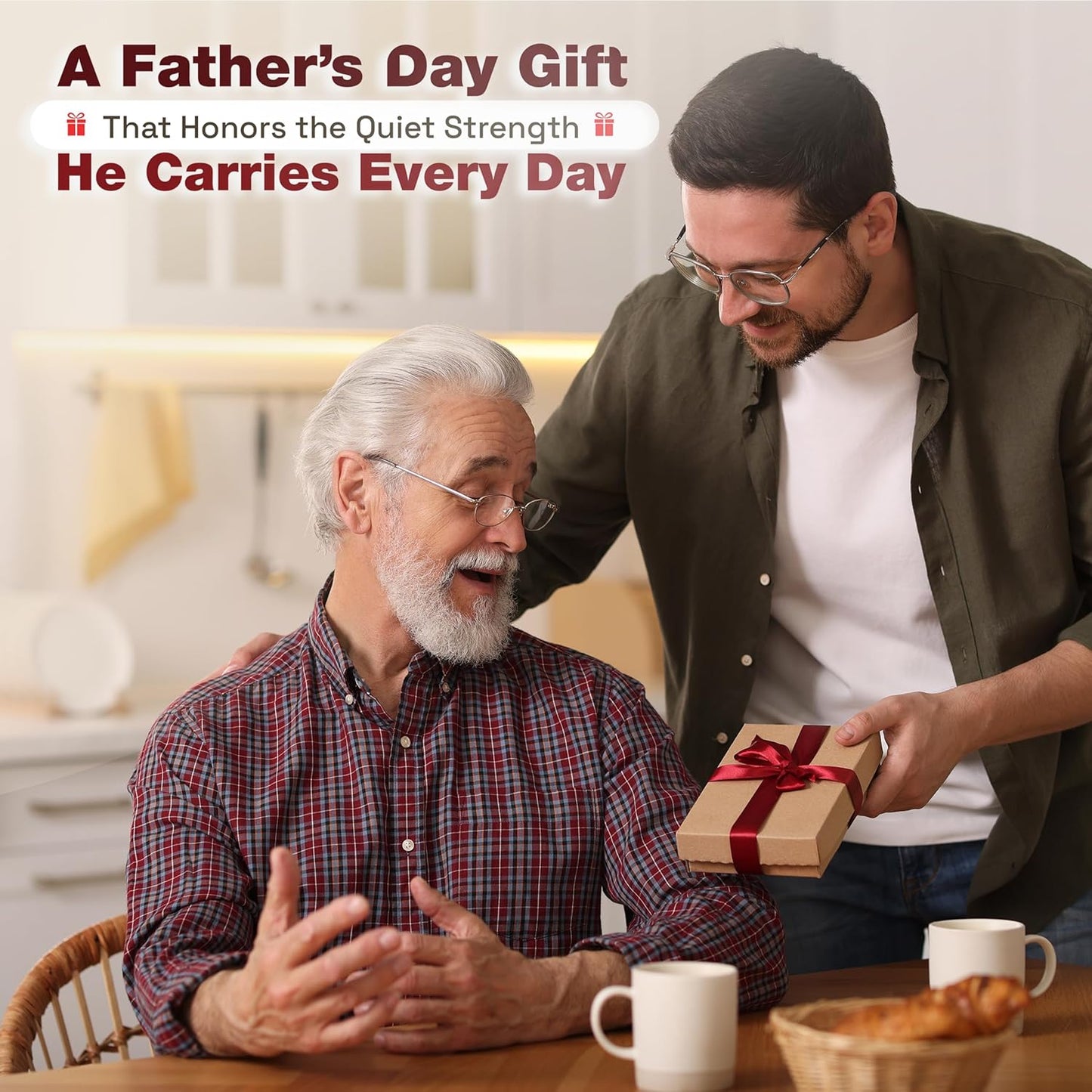 Wooden One Step Stool, Heavy Duty Step Stool for Adults & Kids, Supports up to 500lbs for Kitchen, Bathroom or Bedside Use (Acacia Wood)