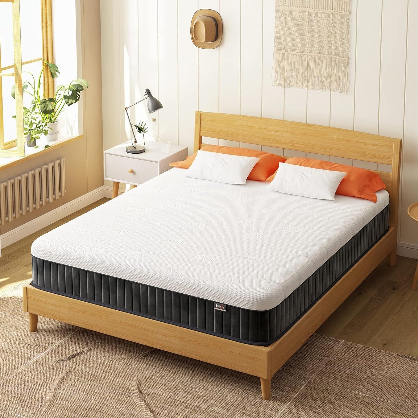 Firm Double Mattress, 12 Inch Memory Foam Full Size Mattress, Full Bed Mattress in a Box,Pressure Relief & Firm Mattress Double Size
