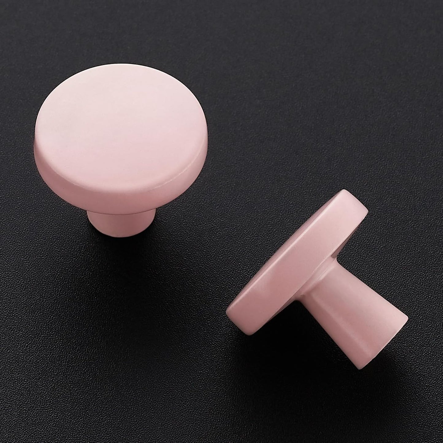 Ravinte 15 Pack Drawer Pulls 1-1/4 Inch Pink Kitchen Cabinet Knobs Solid Round Dresser Handles for Simple Cupboard Hardware