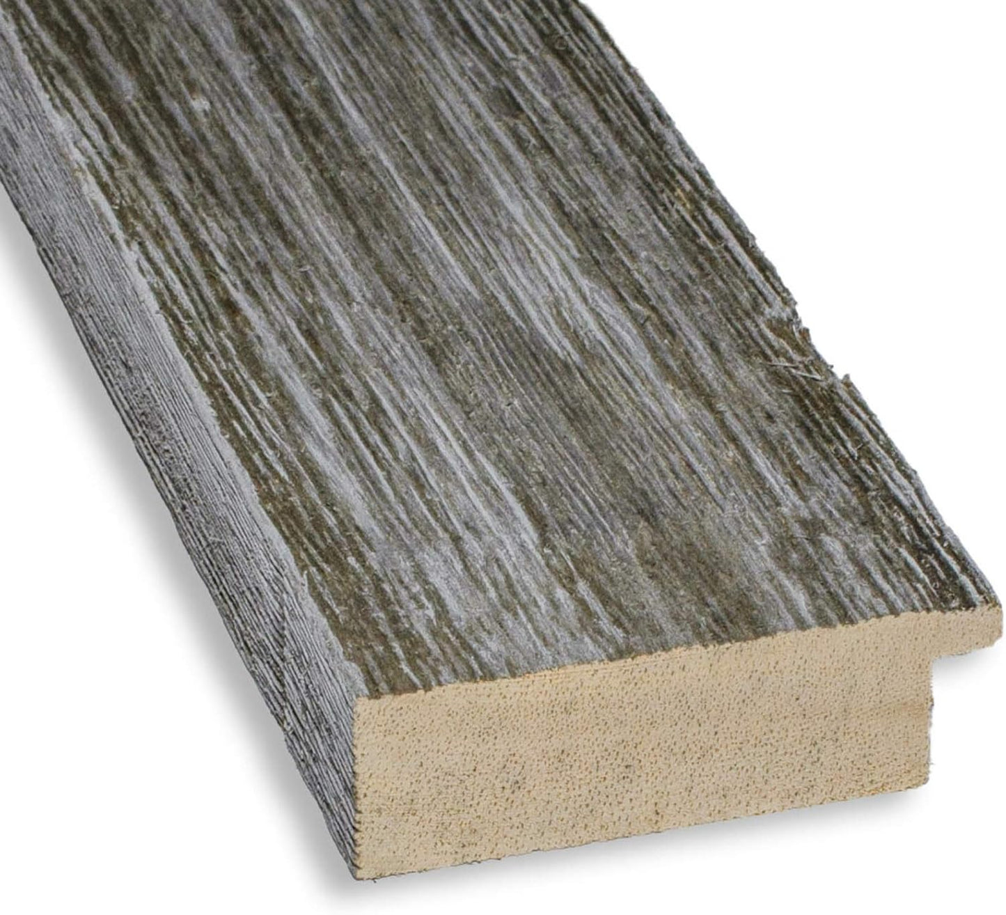 Amanti Art Grey Wall Mirror 27x33 Fencepost Grey Narrow Rectangle Bathroom Mirror for Wall Decor Living Room, Large Country Rustic Wood Frame, Hangs Horizonally and Vertically, Bathroom Decor,