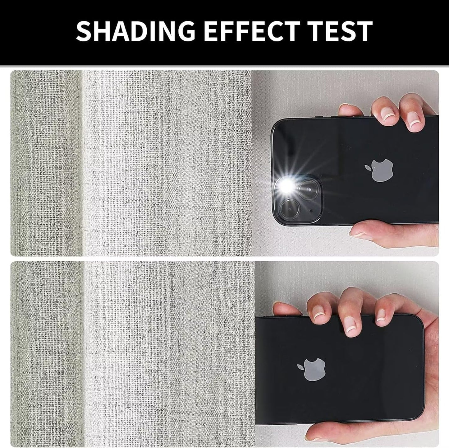 Joydeco 100% Total Blackout Curtains Custom Size for Bedroom Living Room Darkening Long Textured Drapes Thermal Insulated Back & Tab Rod Pocket 1 Panel(Light Beige,Custom Size)