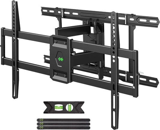 USX MOUNT UL Listed TV Wall Mount for 42"-85" TVS, Fits 16" 18" or 24" Studs, Full Motion Wall Mount Swivel Tilt Extension TV Bracket with Dual Articulating Arms, Max VESA 600x400mm, Load 110lbs