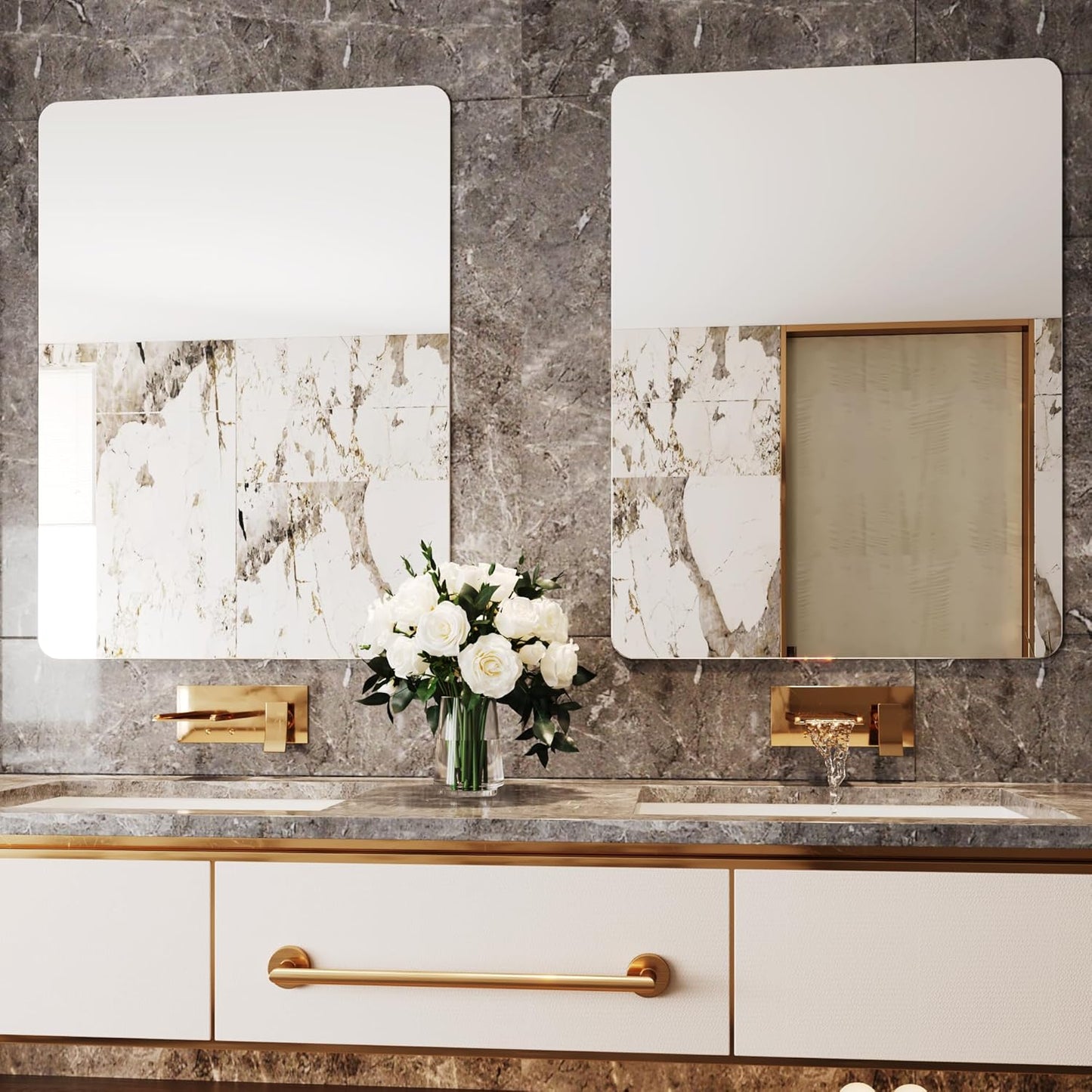 Frameless Bathroom Mirror 30x40,Bathroom Mirrors for Vanity,Mirror Bathroom,espejos para baños,Bathroom Mirrors for Over Sink