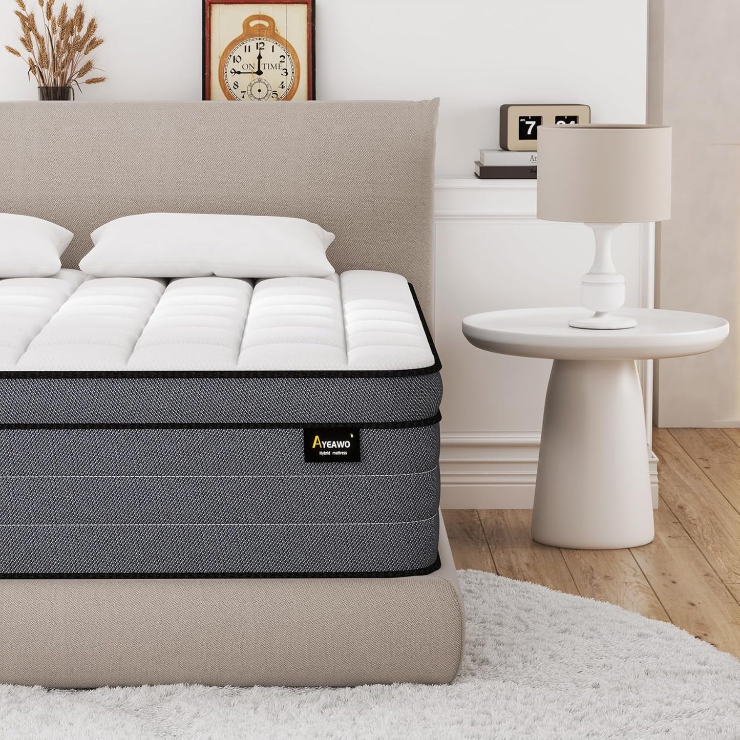 Full Size Mattress 12 Inch, Hybrid Full Bed Mattress with Gel Memory Foam and Pocketed Springs, Pressure Relief & Medium Firm Feel, Bed in a Box, CertiPUR-US
