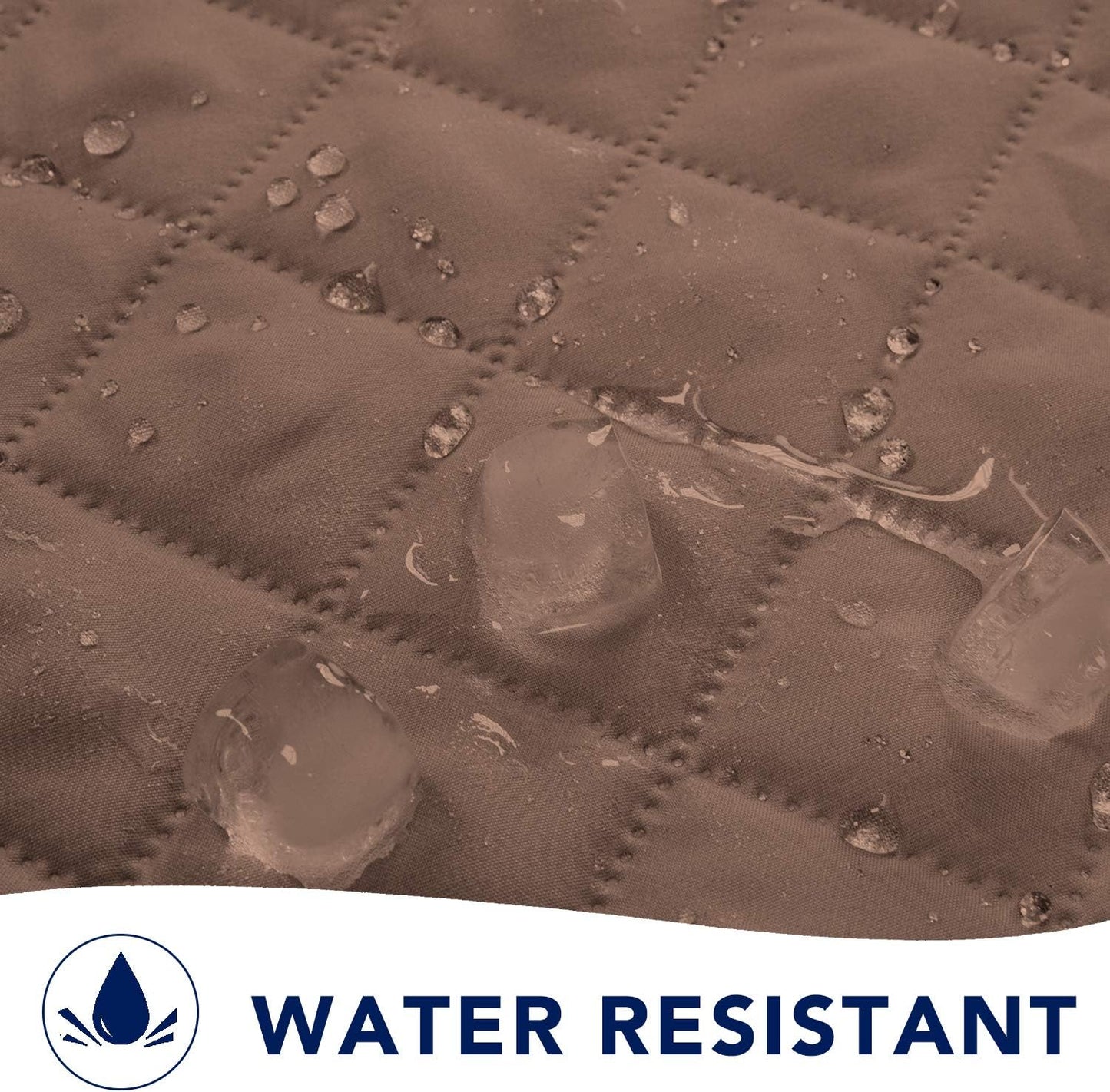 PureFit Reversible Sofa Cover Water Resistant Chair Couch Cover, Machine Washable Furniture Cover with Non-Slip Foam and Adjustable Strap for Dogs, Pets (Chair, Brown/Beige)