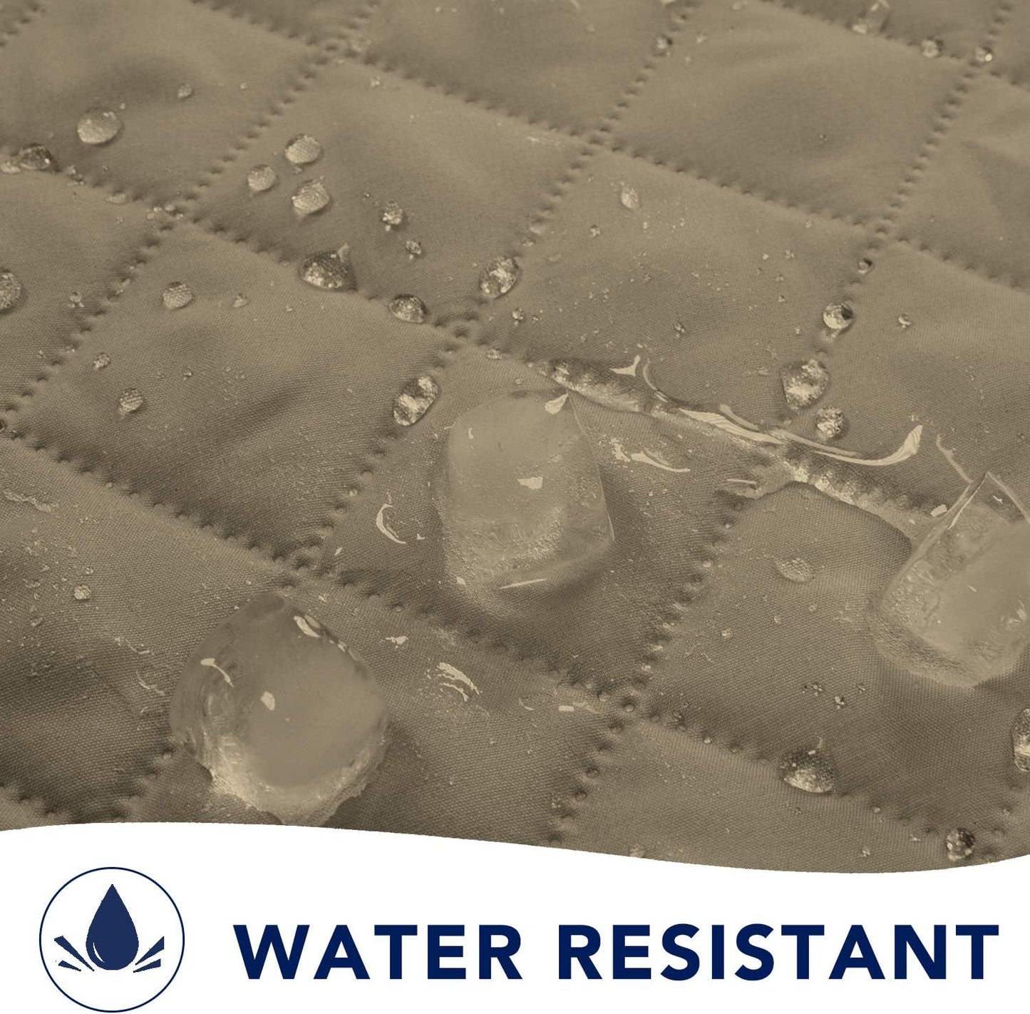 PureFit Reversible Sofa Cover Water Resistant Loveseat Couch Cover, Machine Washable Furniture Cover with Non-Slip Foam and Adjustable Strap for Dogs, Pets (Loveseat, Beige/Ivory)