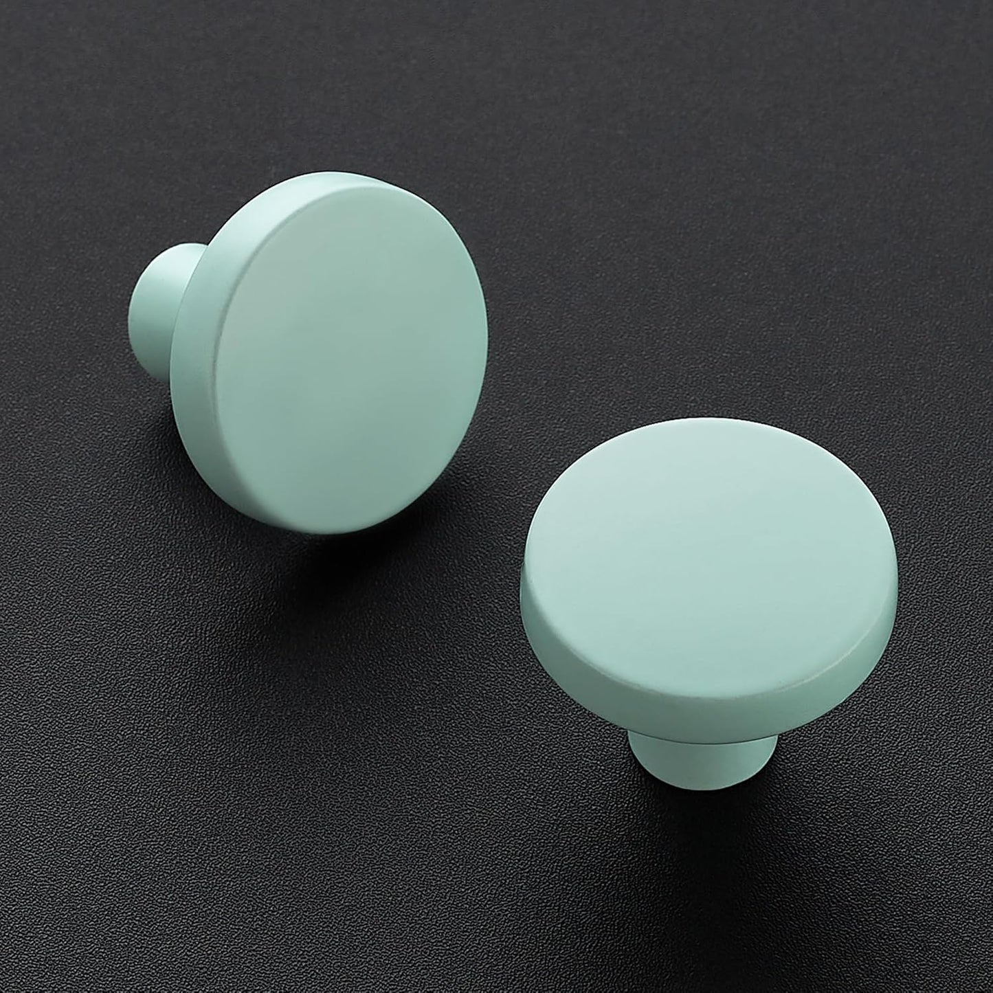 Ravinte 30 Pack Drawer Pulls 1-1/4 Inch Kitchen Cabinet Knobs Solid Round Dresser Drawer Knobs Green Dresser Knobs Drawer Knobs Simple Cabinet Hardware for Cupboard Drawer Pulls
