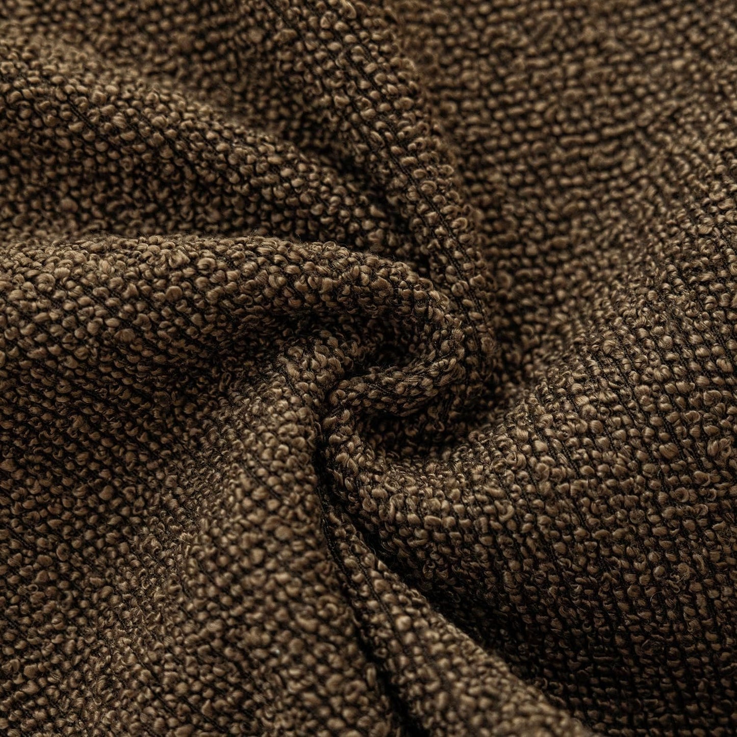 Foindtower Pack of 2 Textured Boucle Throw Pillow Covers Accent Solid Pillow Cases Cozy Soft Decorative Couch Cushion Case for Chair Sofa Bedroom Living Room Home Decor 18x18 Inch Chocolate