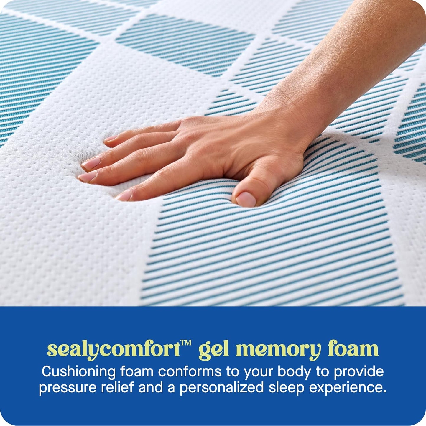 Sealy Dreamlife 14” Hybrid Mattress-in-a-Box, Twin, SealyComfort Gel Memory Foam, SealyResponsive Encased Coils, Machine Washable Cover