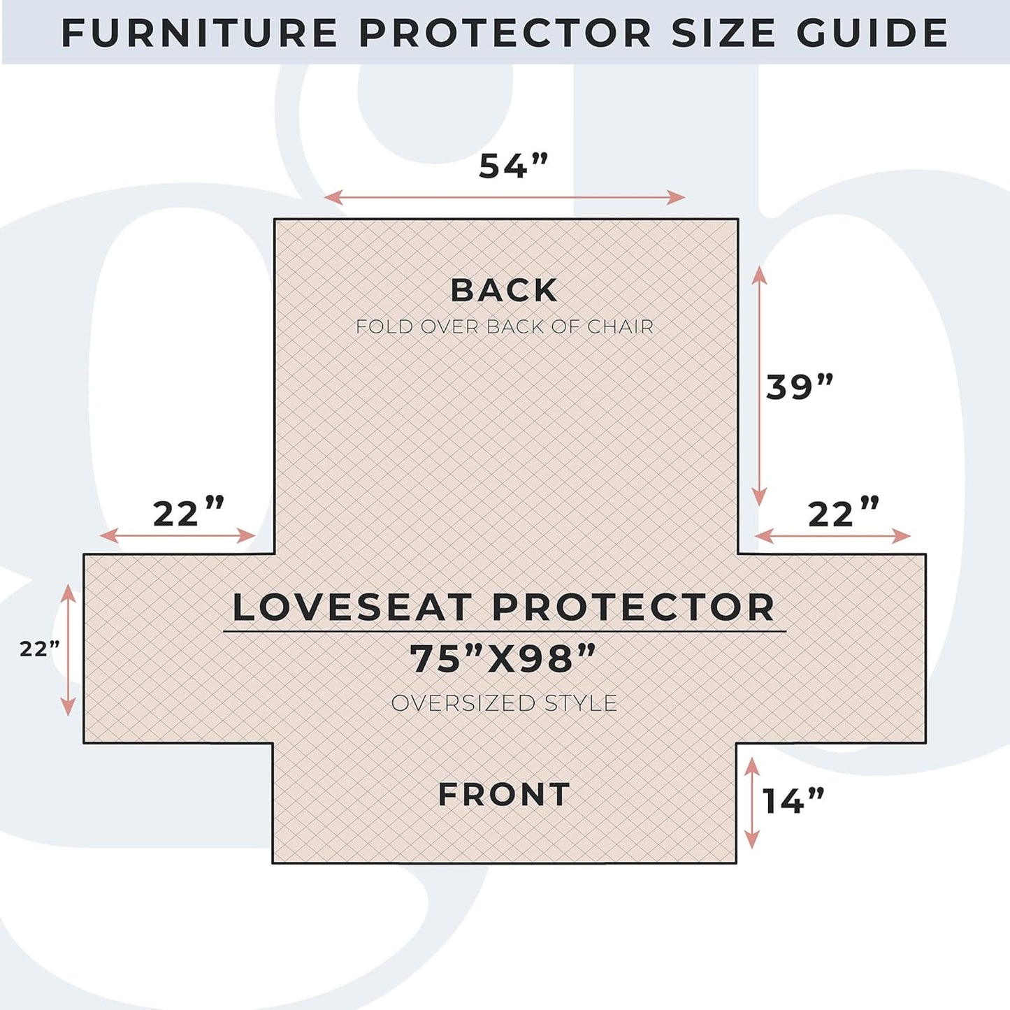 Great Bay Home Reversible Loveseat Cover - Washable Slipcover Furniture Protector with Elastic Straps - Couch Cover for Dogs, Kids, and Pets - Quilted & Stitched Detail (Loveseat, Dusty Rose/Taupe)