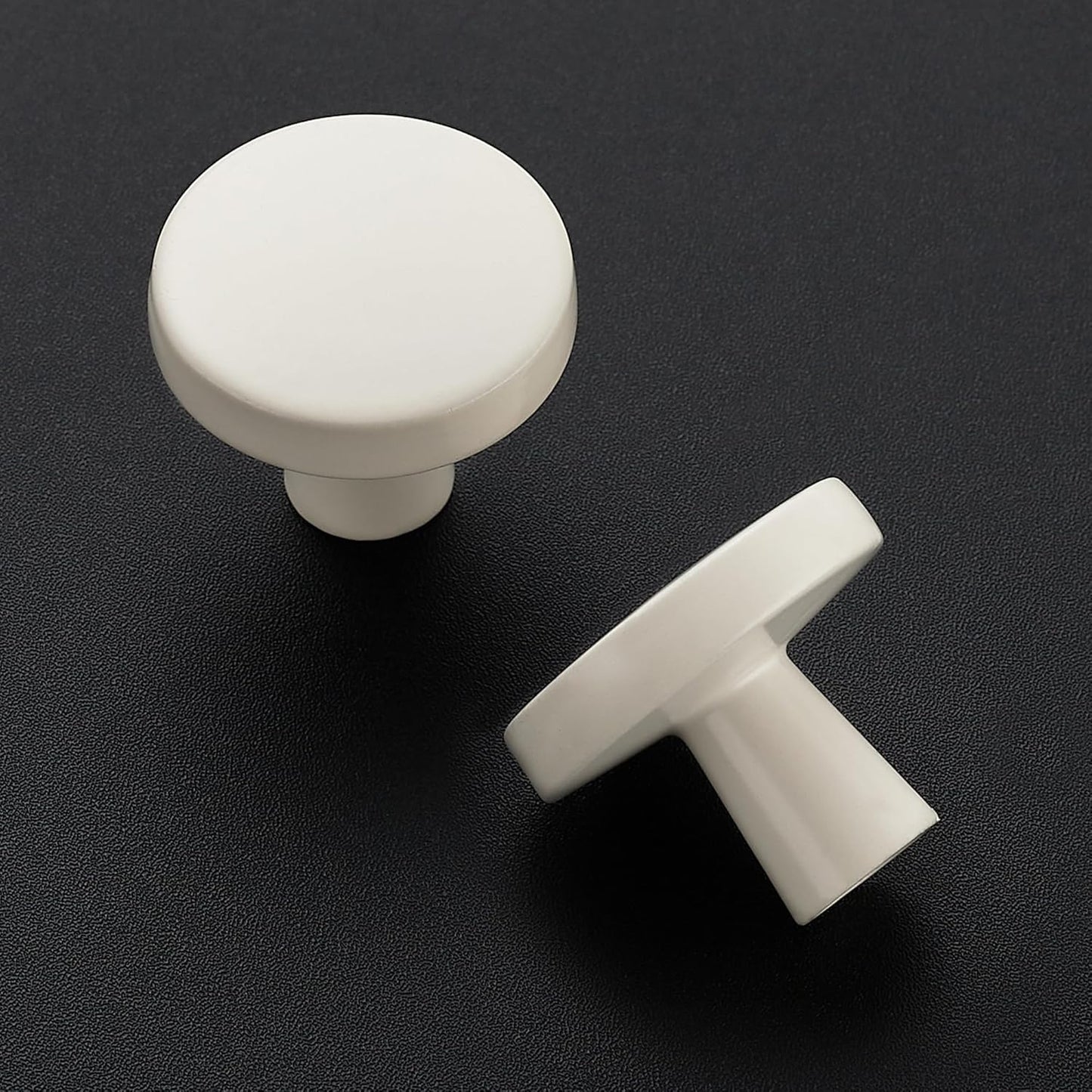 Ravinte 30 Pack Drawer Pulls 1-1/4 Inch Kitchen Cabinet Knobs White Solid Round Dresser Knobs Simple Cabinet Hardware for Cupboard Drawer Handles