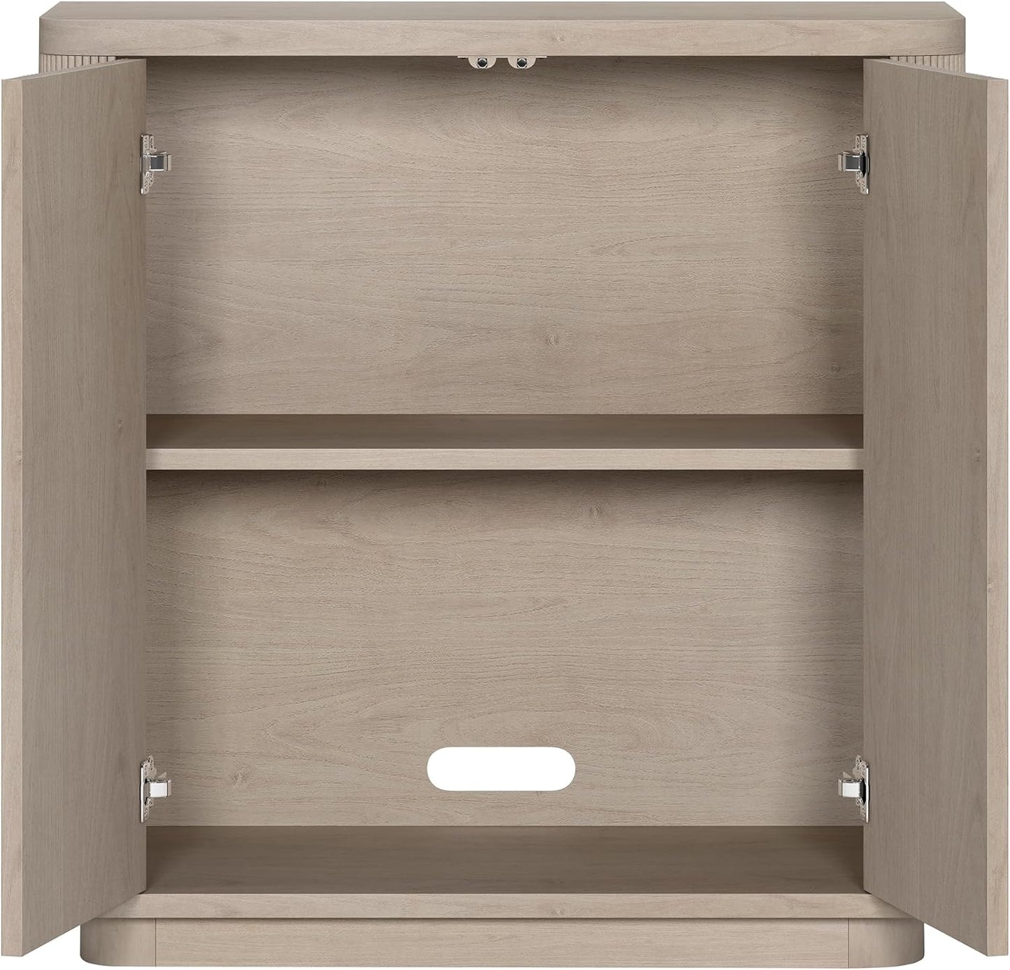 Henn&Hart 32" Wide Rectangular Accent Cabinet in Beech White, for Home, Living Room, Bedroom, Entertainment Room, Office