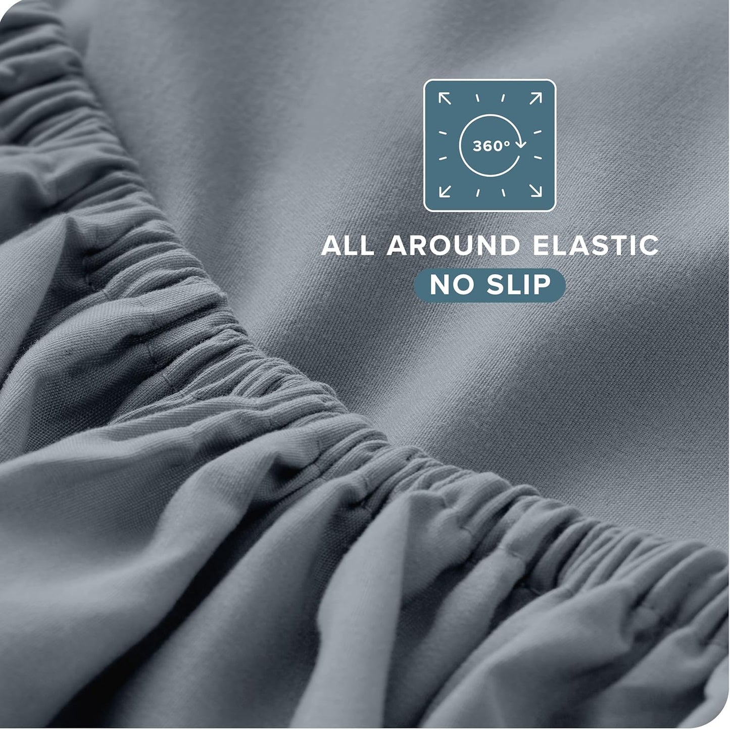 Bare Home Twin XL Sheet Set - 1800 Ultra-Soft Microfiber - Double Brushed - Deep Pockets - Easy Fit - 3 Piece Set - Bed Sheets (Twin XL, Steel Blue)