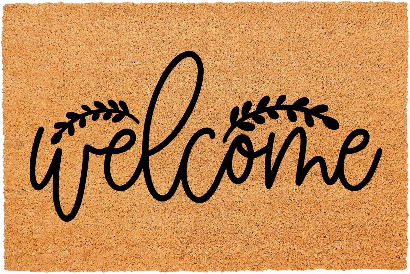 Funny Coir Doormat Welcome Front Door Mat Entryway Outdoor Mats with Heavy Duty Front Porch Patio Decor Welcome Mats Entry Natural Coconut Brown Novelty Prank Gift Funny Coir Mat 23.7x15.7 inch