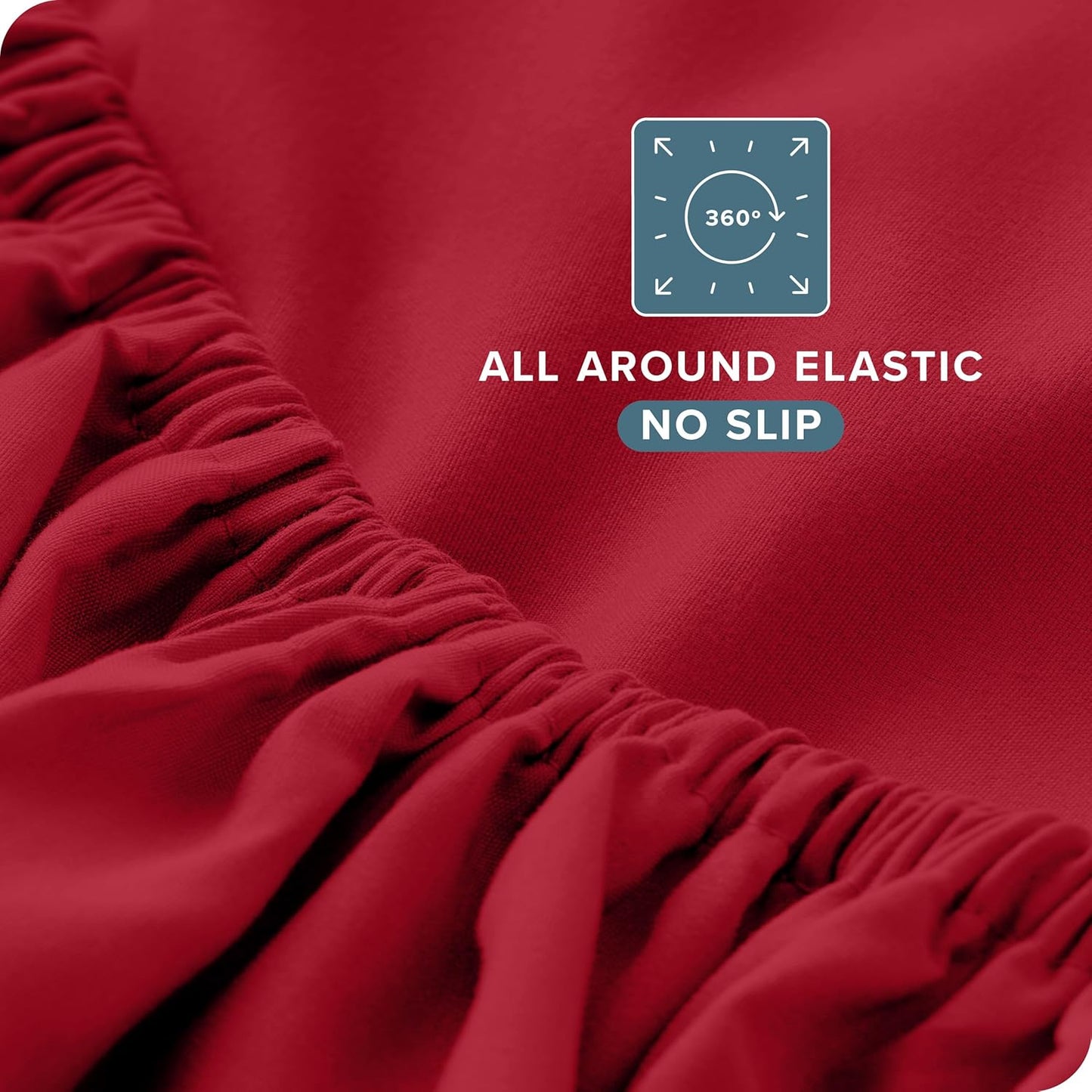 Bare Home Twin XL Sheet Set - College Dorm Size - Luxury 1800 Ultra-Soft Microfiber Twin Extra Long Bed Sheets - Deep Pockets - Easy Fit - Extra Soft - 3 Piece Set - Bed Sheets (Twin XL, Red)