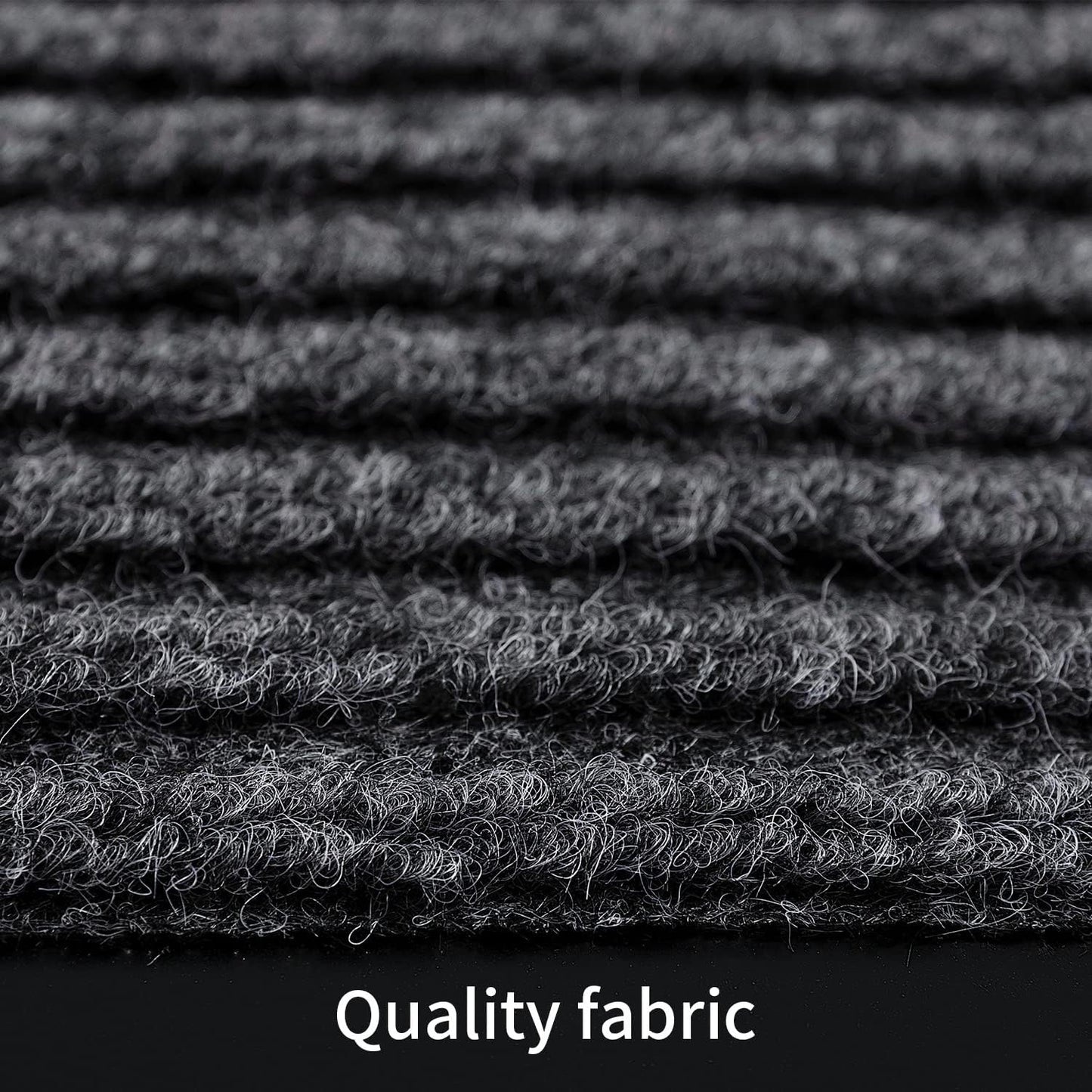 TANYOYO 3' X 10' Commercial Grade Door Floor Mat Brush Step Entrance Mat Vinyl Backed Utility Doormat Heavy Duty Floor Rugs Commercial Outdoor Carpet Indoor Entrance Mat，Grey