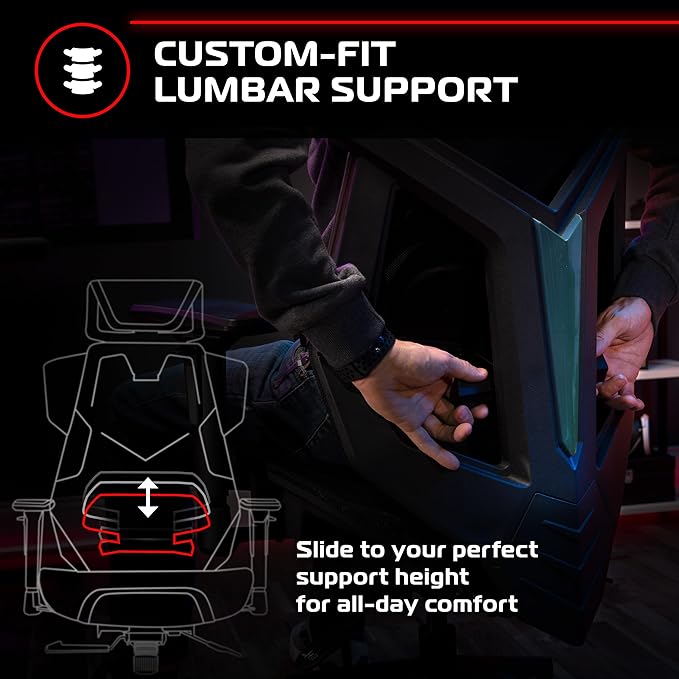 Respawn FLEXX Ergonomic Office and Gaming Chair with Lumbar Support - Breathable Mesh Recliner with Headrest & Adjustable Arms, Comfy Home Office Desk Chairs, Reclining Gaming Seat for Adults - Teal