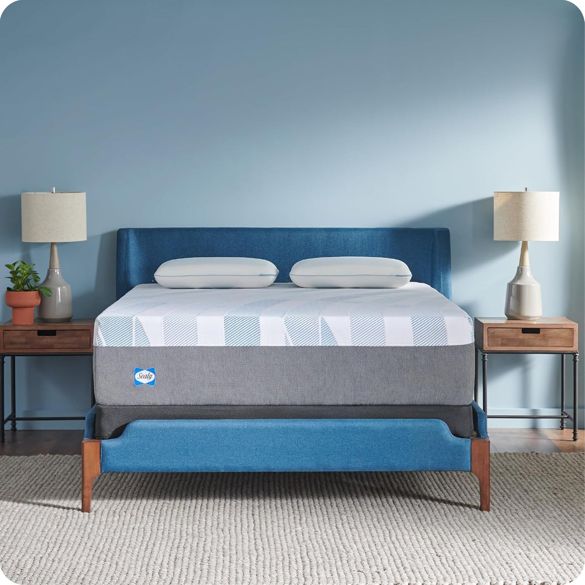 Sealy Dreamlife 14” Hybrid Mattress-in-a-Box, King, SealyComfort Gel Memory Foam, SealyResponsive Encased Coils, Machine Washable Cover