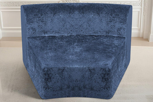 Homguava Modular Sectional Sofa, Memory Foam Couch Single Sofa Chair with Deep Seat, Modern Upholstered Sofa Couches for Living Room Apartment Office, No Assembly Required, Blue
