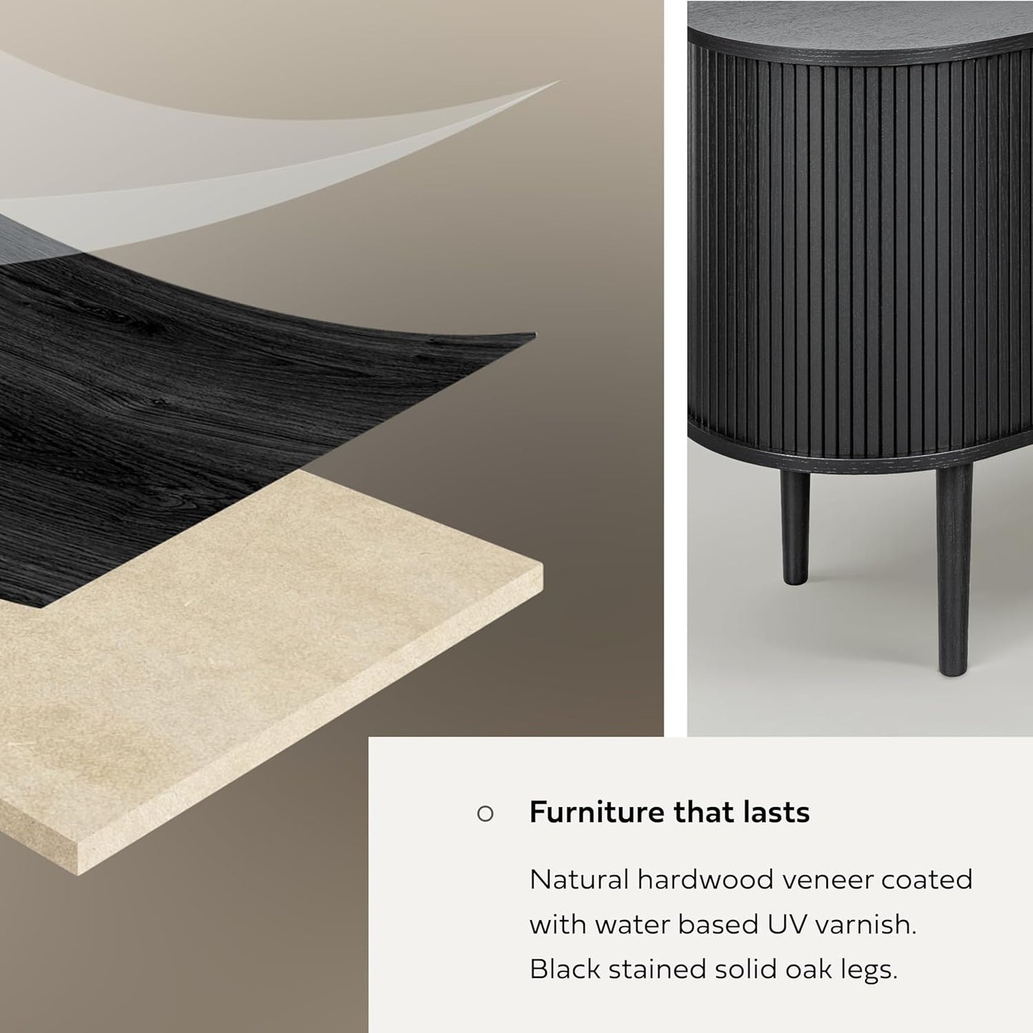 WERMO 71’’ Black Sideboard Cabinet with Doors and Shelves - Black Cabinet for Living Room, Bedroom, Entryway and Office Credenza. Kitchen Buffet, Modern Media Console Table with Storage (Black Oak)