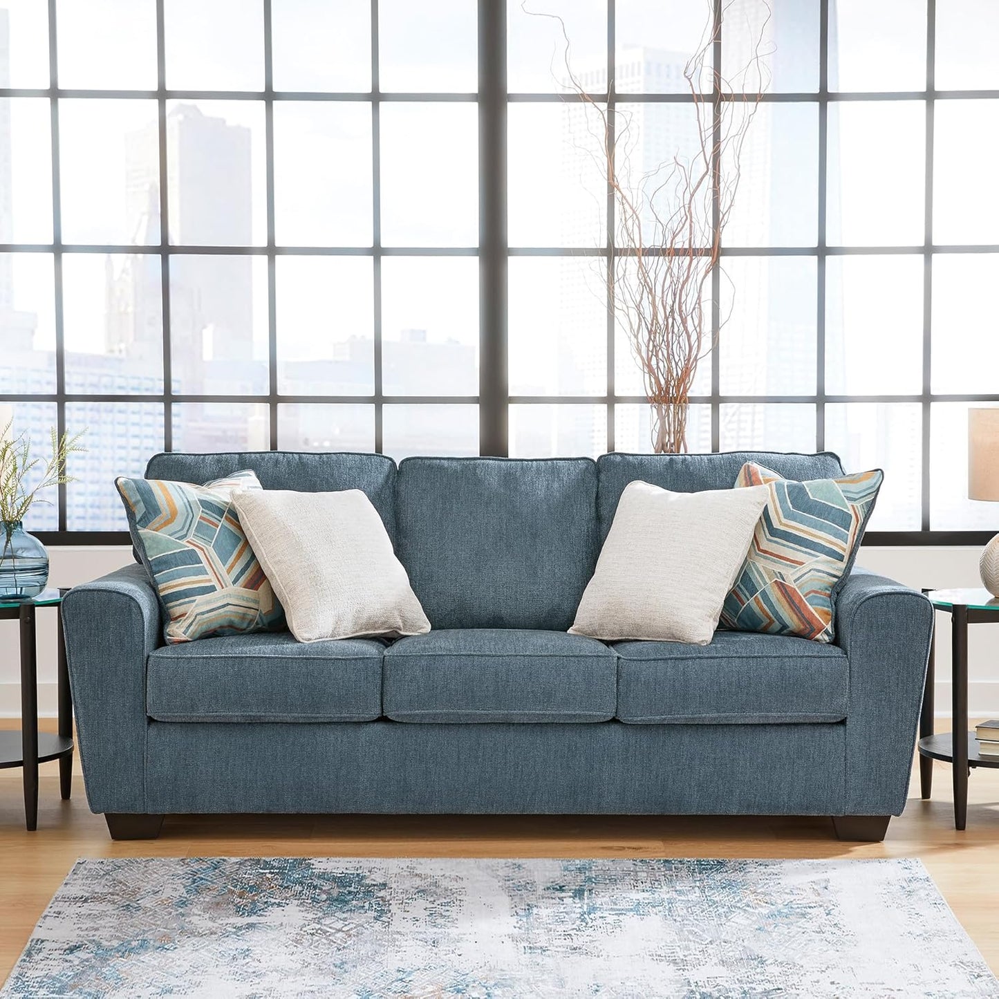 Signature Design by Ashley Cashton Casual Sofa for Living Room, Blue