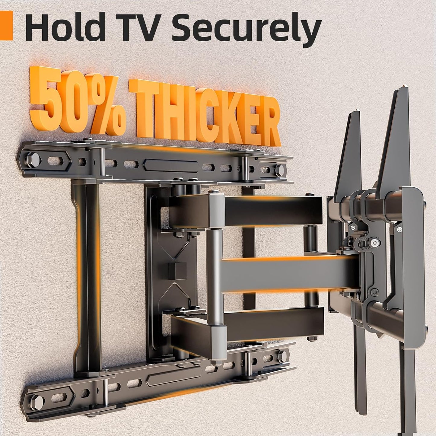 IWORKBORAD 42-86 '' Full Motion TV Wall Mount 24 Inch Studs, Heavy Duty TV Mount 24 inch Studs, Swivel Tilt Extension Level, up to 110 lbs & 600x400mm VESA