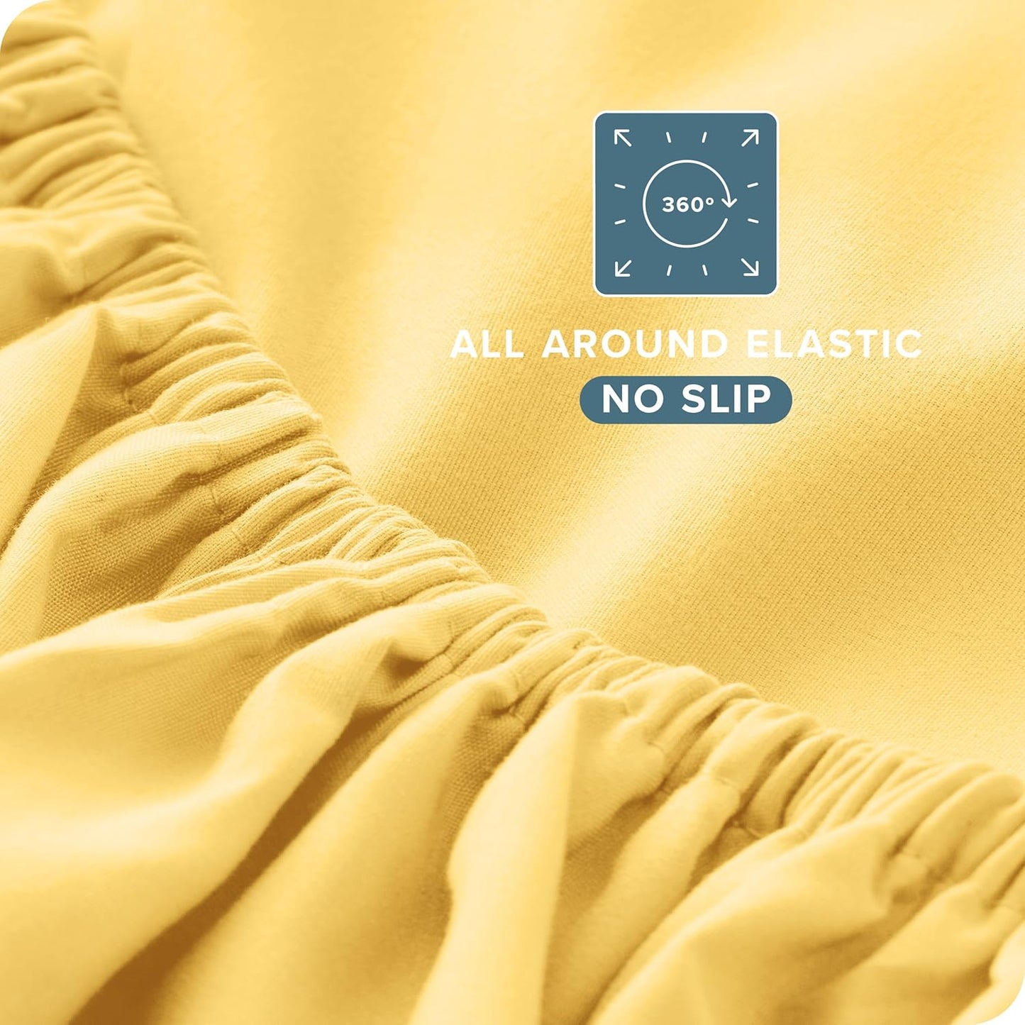 Bare Home Queen Sheet Set - Luxury 1800 Ultra-Soft Microfiber Queen Bed Sheets - Double Brushed - Deep Pockets - Easy Fit - 4 Piece Set - Bedding Sheets & Pillowcases (Queen, Lemon Drop)