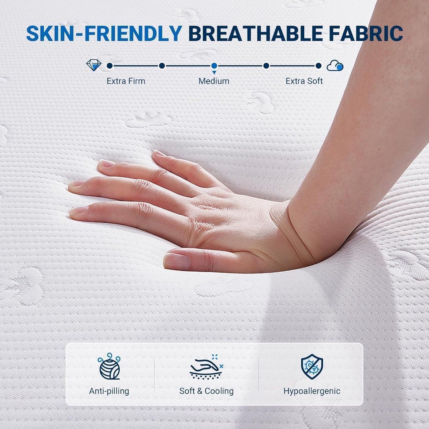 Avenco Queen Mattress, 12 Inch Queen Memory Foam Mattress in a Box for Refresh Sleep & Pressure Relief, CertiPUR-US Certified Soft Queen Size Mattresses